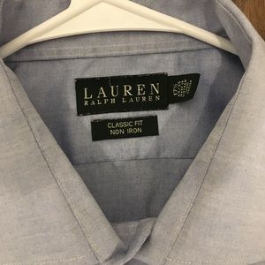 LAUREN by Ralph Lauren Blue Classic Fit 17.5/34-5